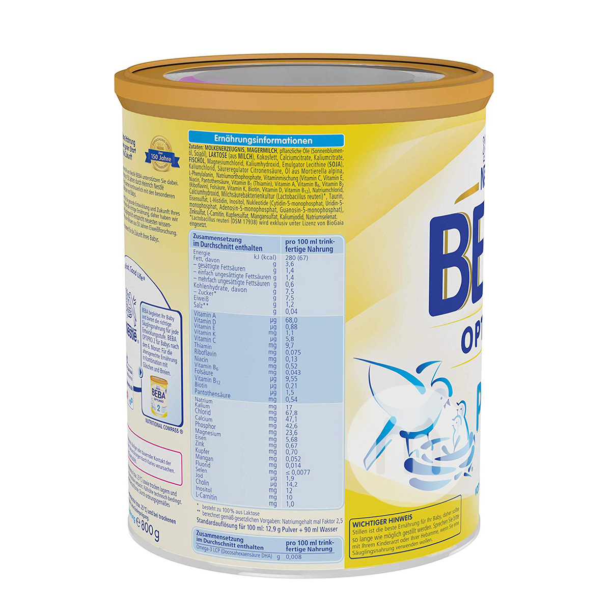 BEBA bagian susu bubuk bayi Jerman PRE * 6 versi luar negeri