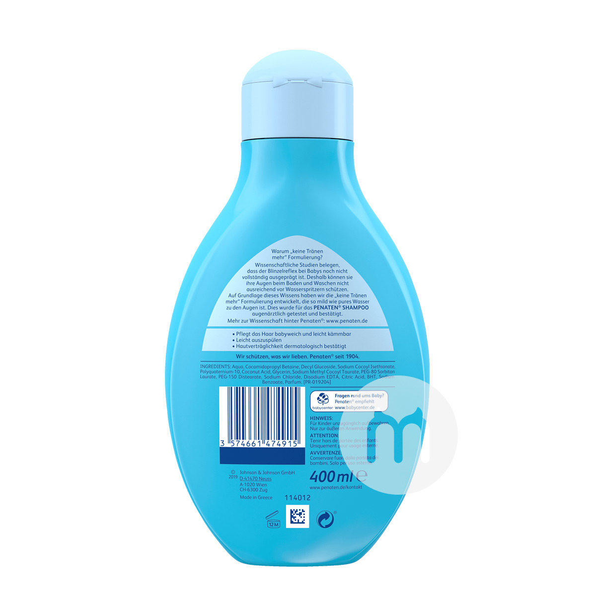 PENATEN formula sampo bebas air mata Jerman untuk anak-anak di luar negeri