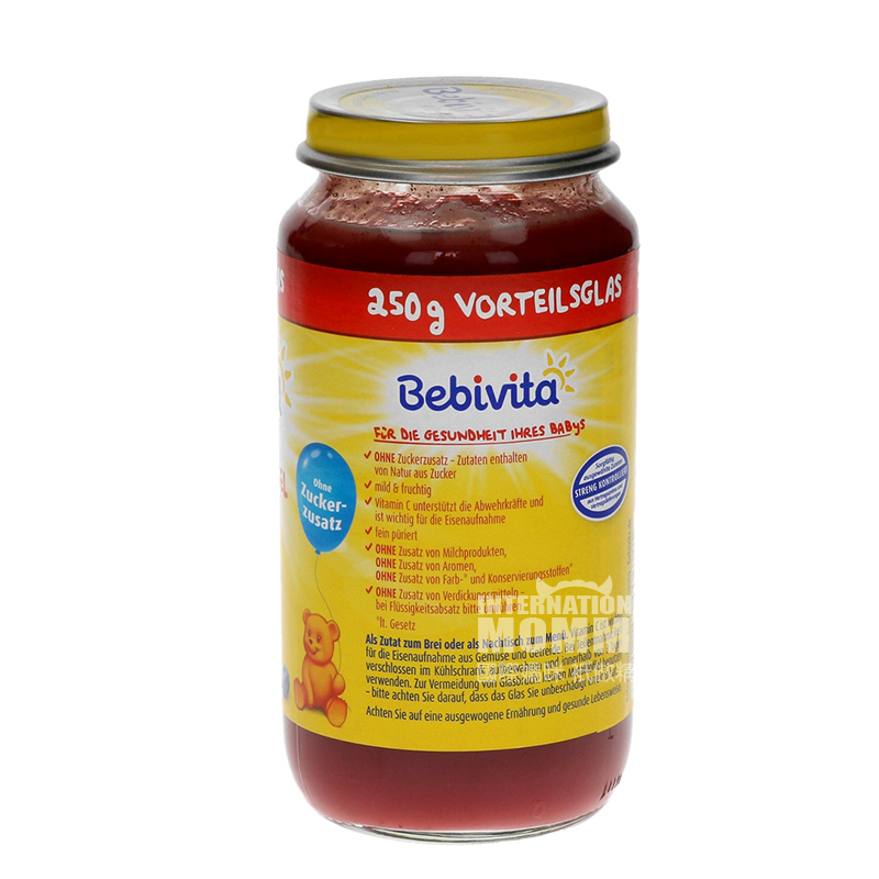 Bebivita pure buah strawberry apel blueberry organik Jerman lebih dari 6 bulan di luar negeri
