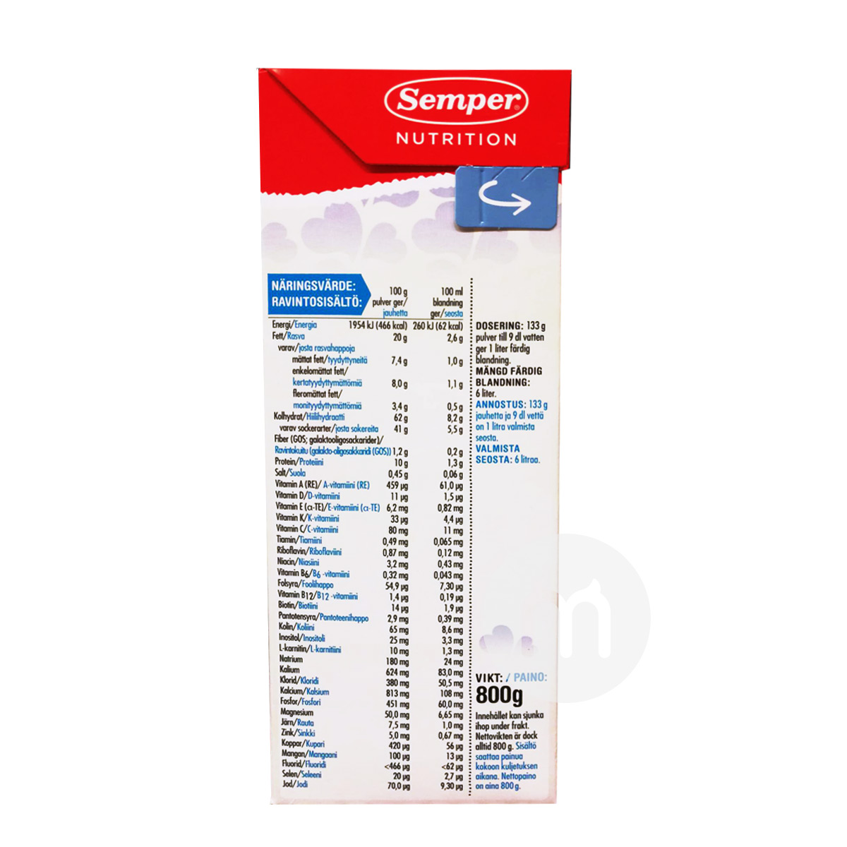 Semper 4 tahap * 6 kotak luar negeri