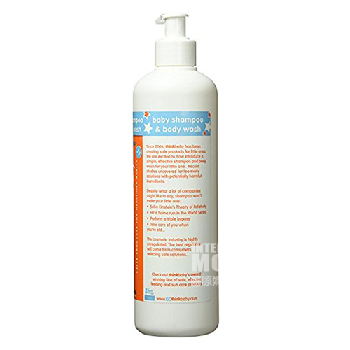 Thinkbaby Formula tanaman alami Amerika bayi s air mata bebas shampoo & Body Wash dua dalam satu versi luar negeri