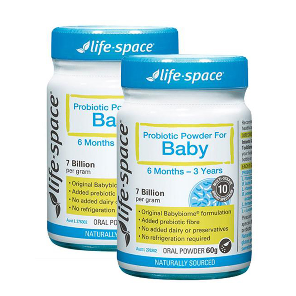 [2 harga] Life Space Australia 6 bulan-3 tahun bayi bubuk probiotik 60g versi luar negeri