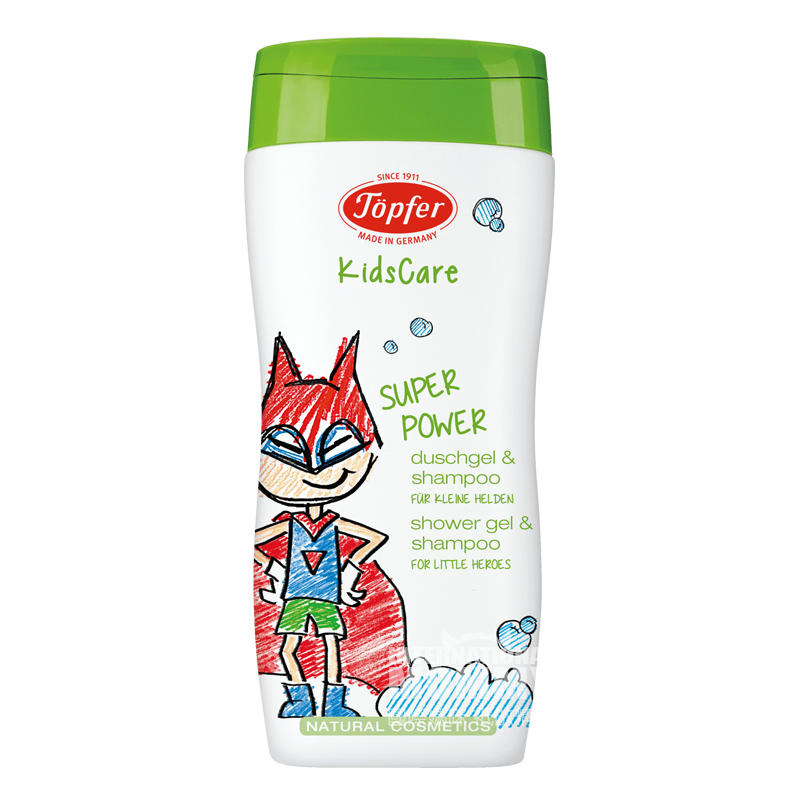 Topfer German Chamomile Essence Apple Flavour 2-in-1 Bath & Shampoo Anak Versi Luar Negeri