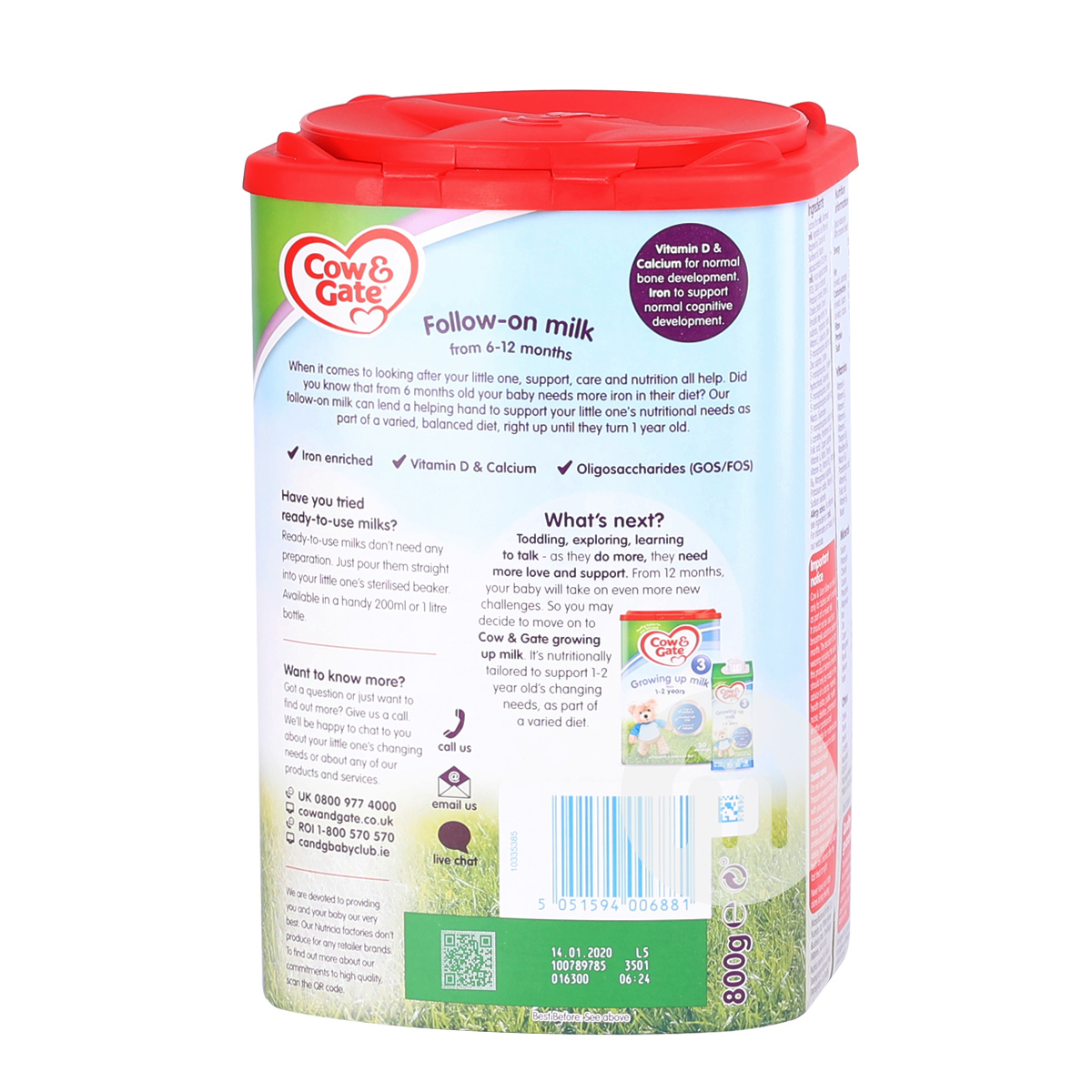 susu bubuk Sapi & Gerbang Inggris 2 tahap * 8 kaleng edisi luar negeri