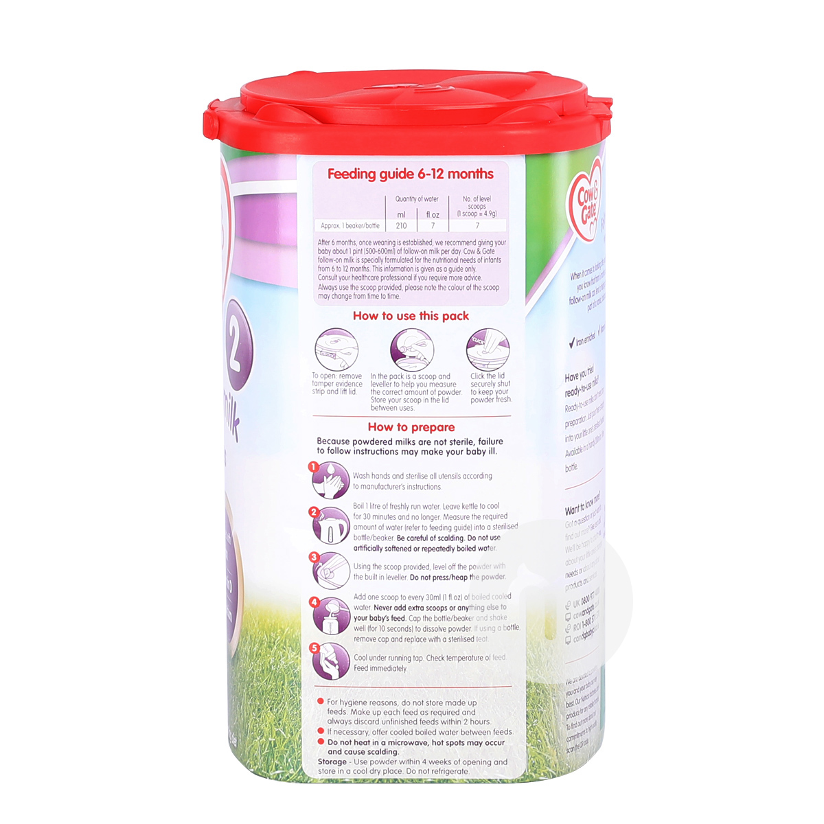 susu bubuk Sapi & Gerbang Inggris 2 tahap * 8 kaleng edisi luar negeri