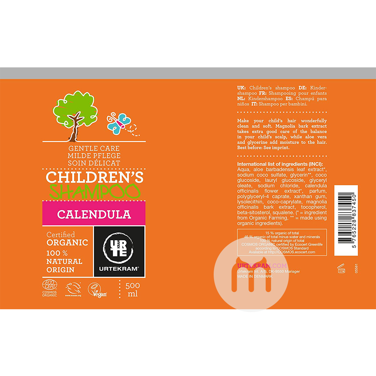 URTEKRAM Shampoo Organik Anak Versi Luar Negeri Denmark