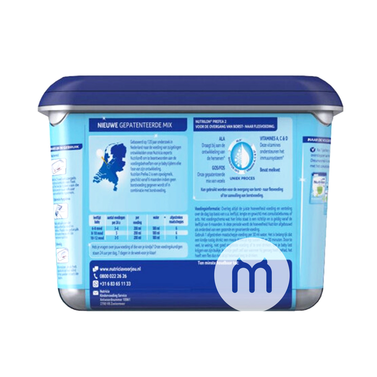 Nutrilon Dutch Platinum Edition Susu Bayi Bubuk 2 Tahapan 800g * 3 Kaleng Edisi Belanda