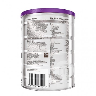 A2 Australia A2 platinum seri susu bubuk bayi 1 tahap * 3 kaleng versi luar negeri