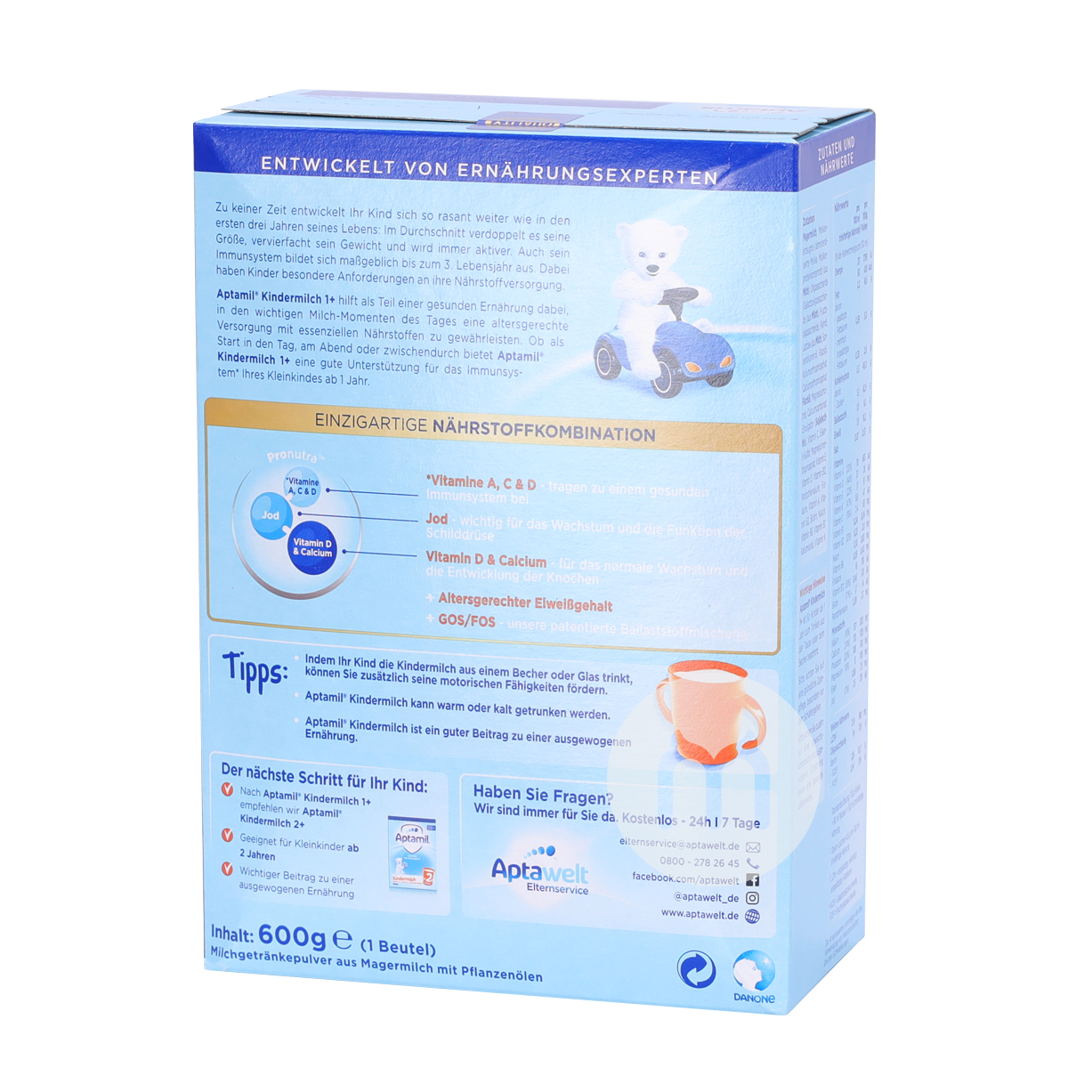 Aptamil Jerman susu bubuk  lebih dari 1 tahun * 8 kotak versi luar negeri