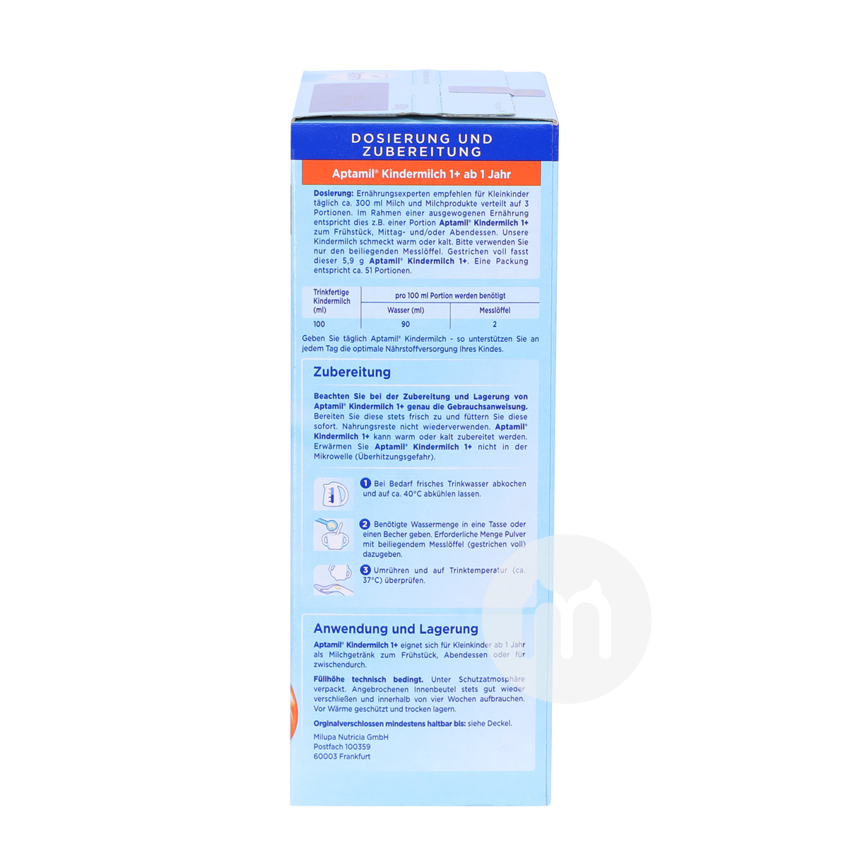 Aptamil Jerman susu bubuk  lebih dari 1 tahun * 8 kotak versi luar negeri