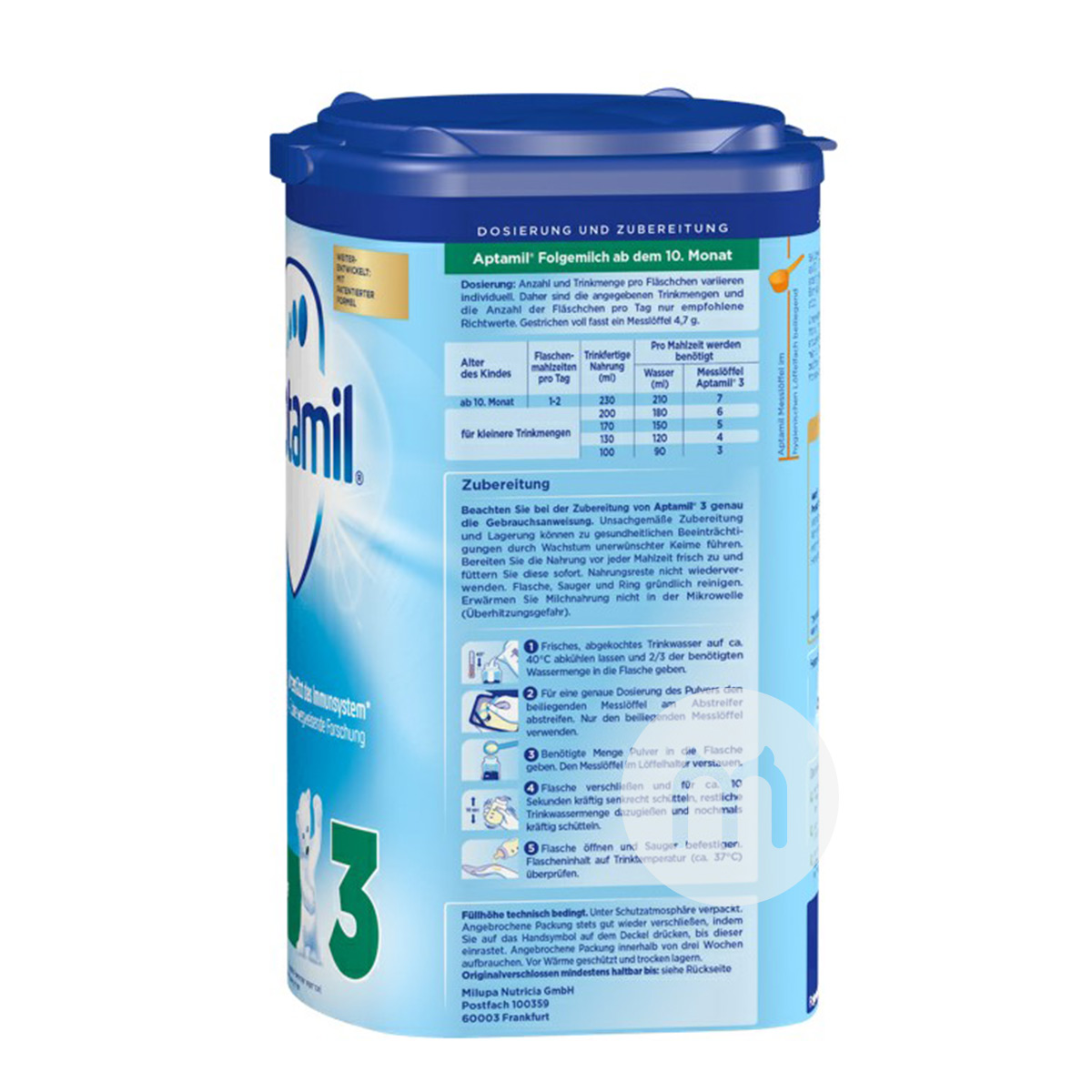 Aptamil Jerman susu bubuk  3 tahap * 6 kaleng edisi luar negeri