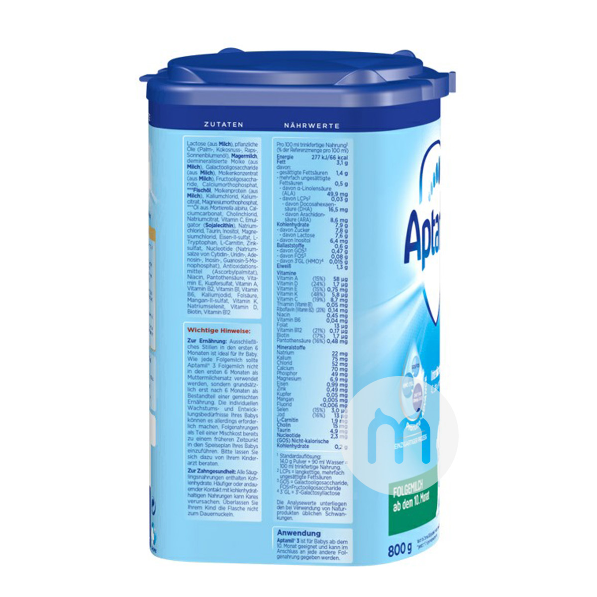 Aptamil Jerman susu bubuk  3 tahap * 6 kaleng edisi luar negeri