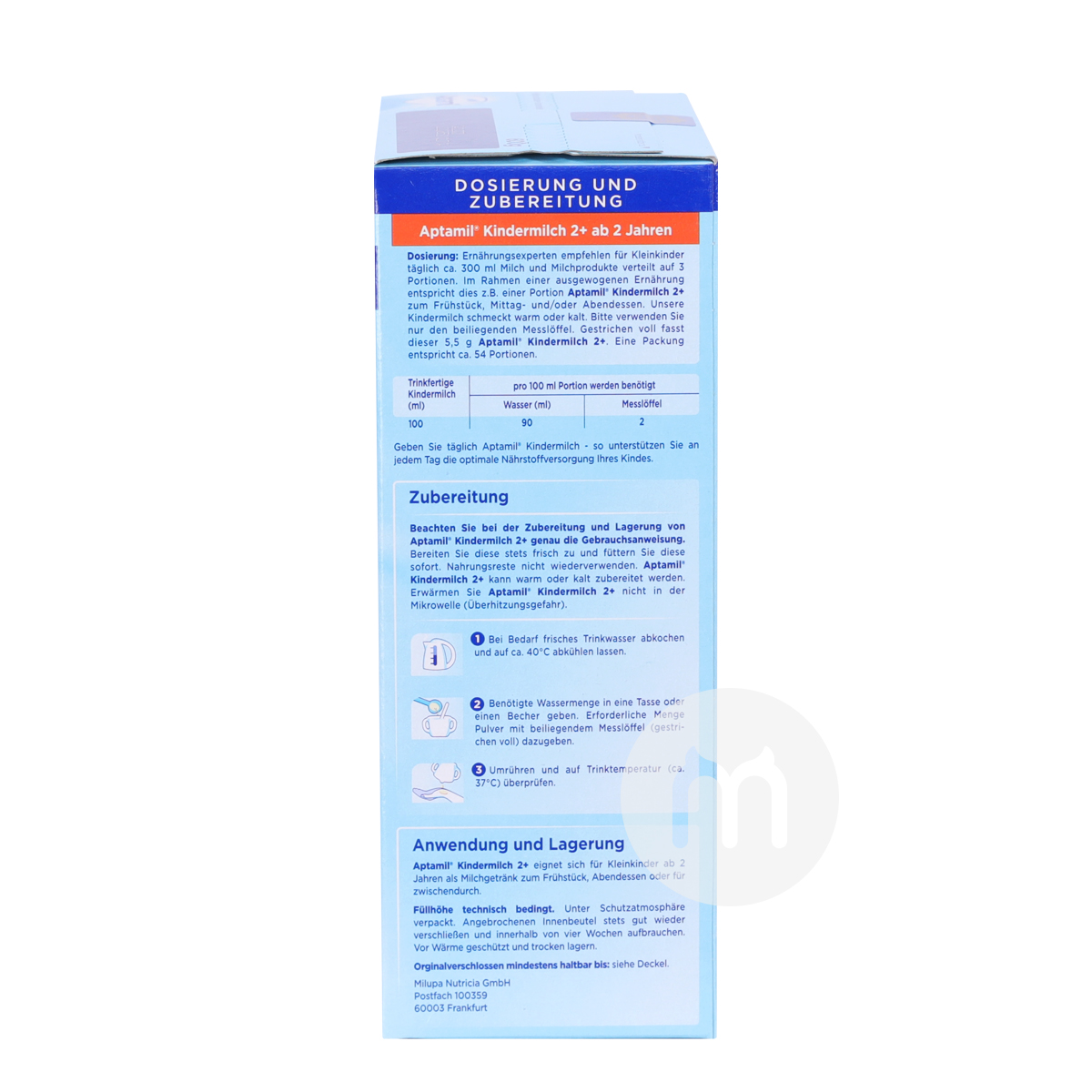 Aptamil Jerman susu bubuk lebih dari 2 tahun * 8 kotak versi luar negeri