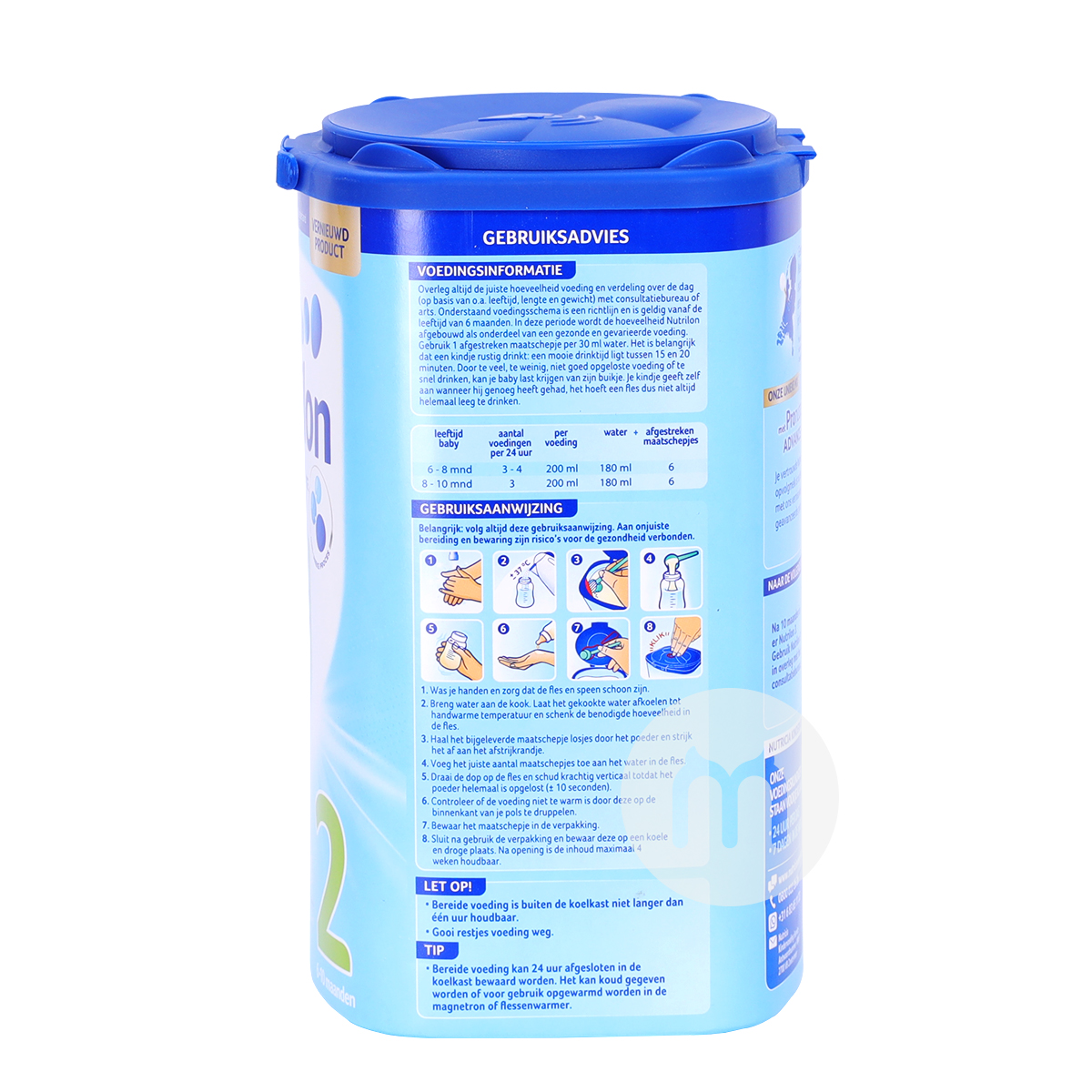 Nutrilon Belanda susu bubuk 2 tahap * 6 kaleng edisi luar negeri