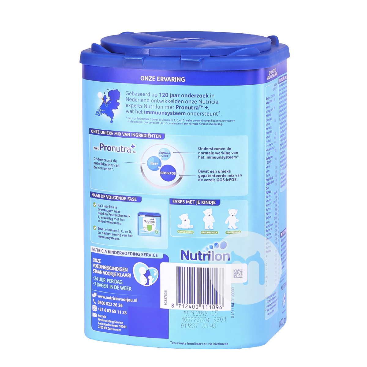 Nutrilon Belanda susu bubuk  versi 5 tahap * 6 kaleng di luar negeri