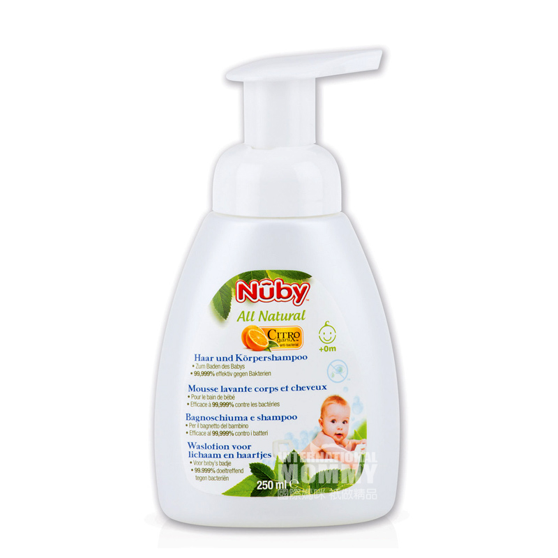 Nuby American Natural 2-in-1 Shampo dan Pembasuh Tubuh Versi Luar Negeri