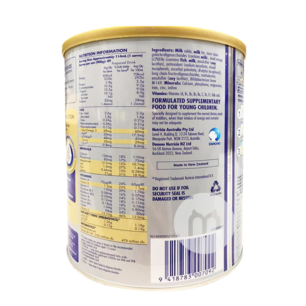 Aptamil Australian Platinum Upgrade Susu Bubuk 3 Tahap * 6 Kaleng 1-3 Tahun Versi Luar Negeri