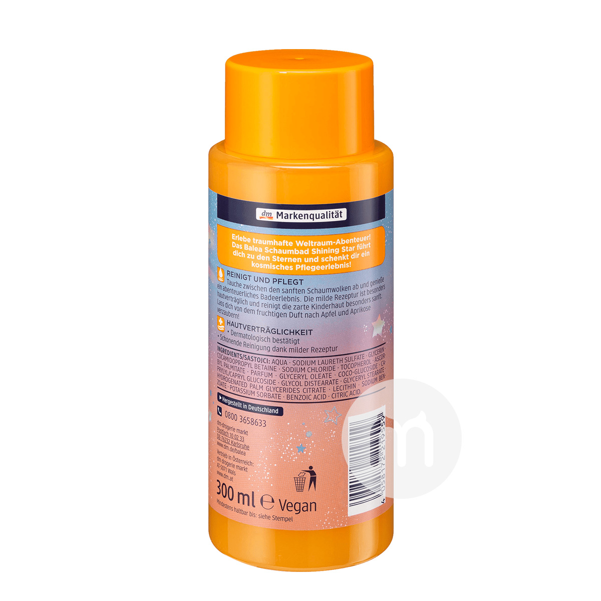 Bath Bubble Bubble Star Bintang Sparkling Jerman untuk Anak-anak Versi Luar Negeri