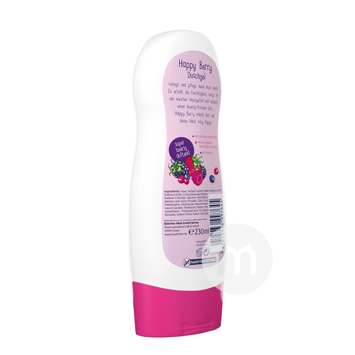 Bubchen Anak-anak Jerman Happy Berry Mild Body Wash Overseas Edition