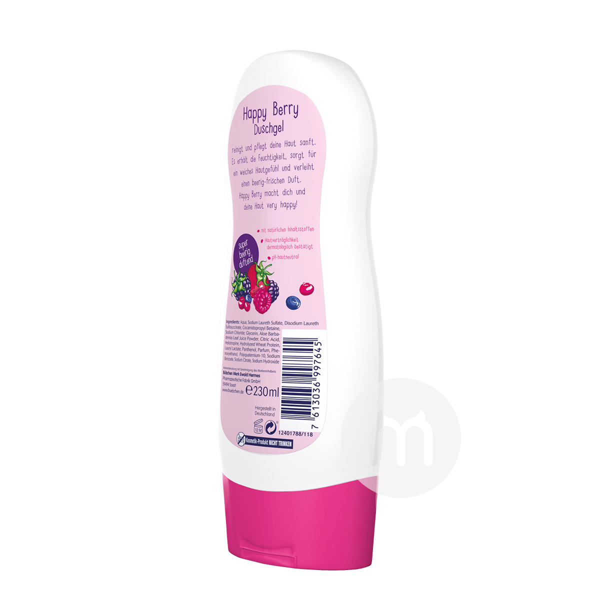 Bubchen Anak-anak Jerman Happy Berry Mild Body Wash Overseas Edition