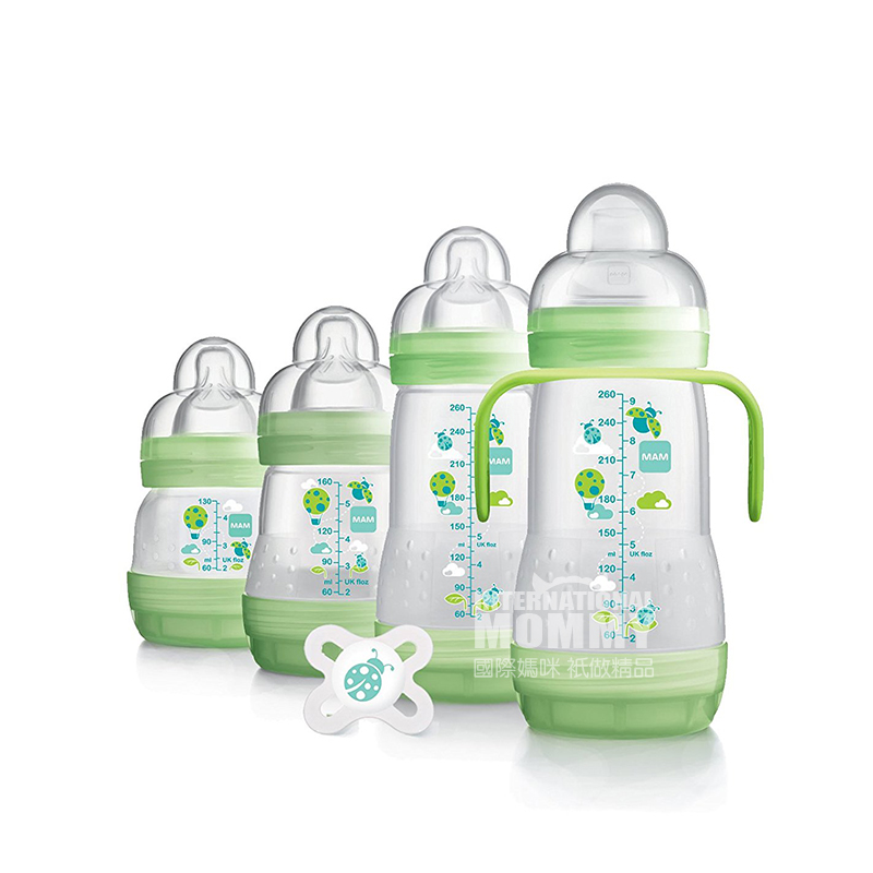 MAM Austria anti-perut kembung masuk botol bayi baru 15-piece set versi luar negeri