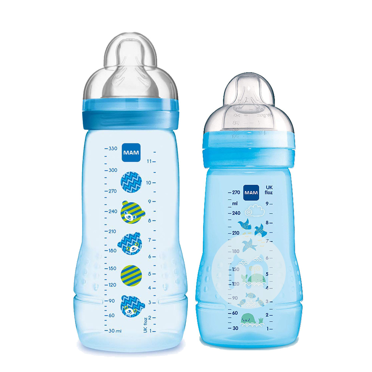 MAM Austria penurunan PP plastik mulut lebar botol ukuran 2 piece set versi luar negeri