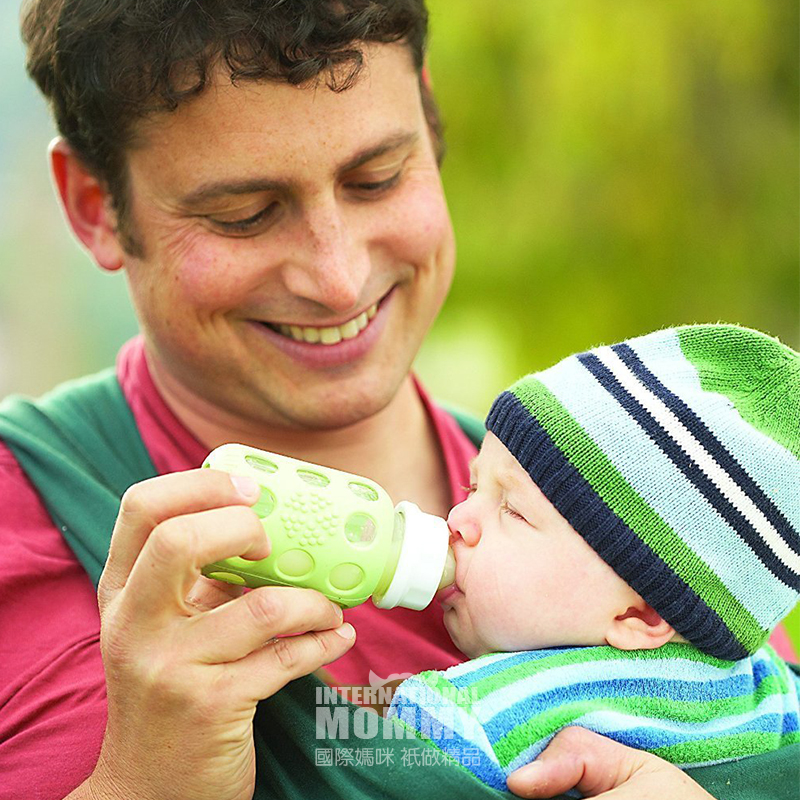 Lifefactory Amerika silikon lengan botol kaca bayi 120ml 0-3 bulan versi luar negeri