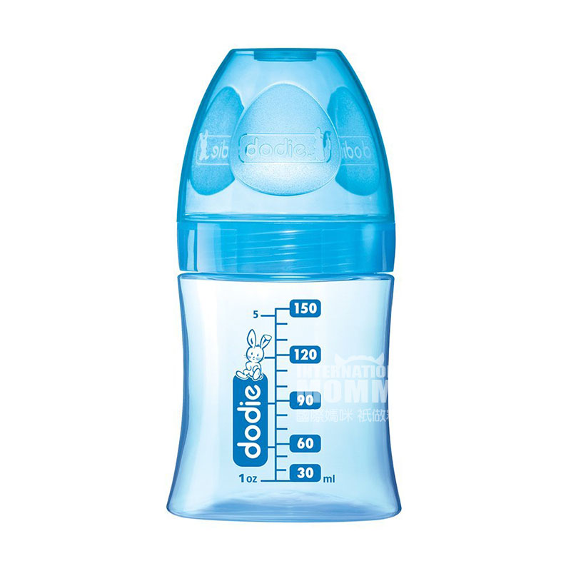 Dodie botol susu pp kaliber Prancis lebar 150 ml versi 0-6 bulan di luar negeri