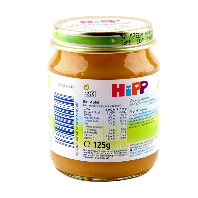 [6 Buah] HiPP German Organic Sensitive Apple Clay Overseas Edition