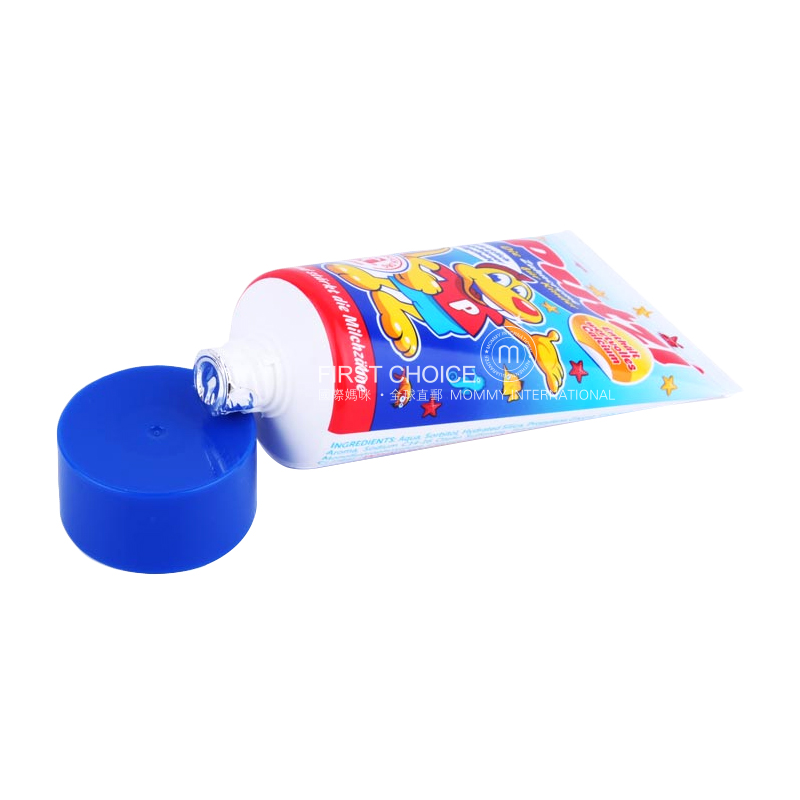 putzi Jerman baoerzi toothpaste perlindungan gigi anak-anak dengan kalsium dapat ditelan di luar negeri