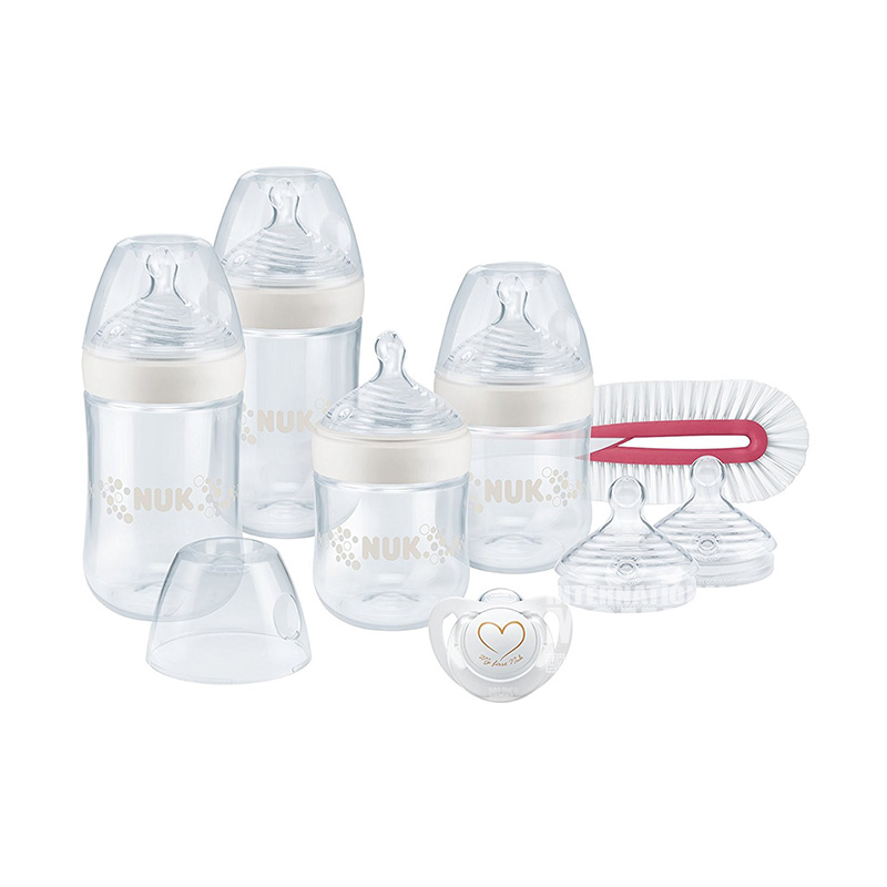 NUK Jerman NUK kotak hadiah botol susu alami 8 piece set versi 0-6 bulan di luar negeri