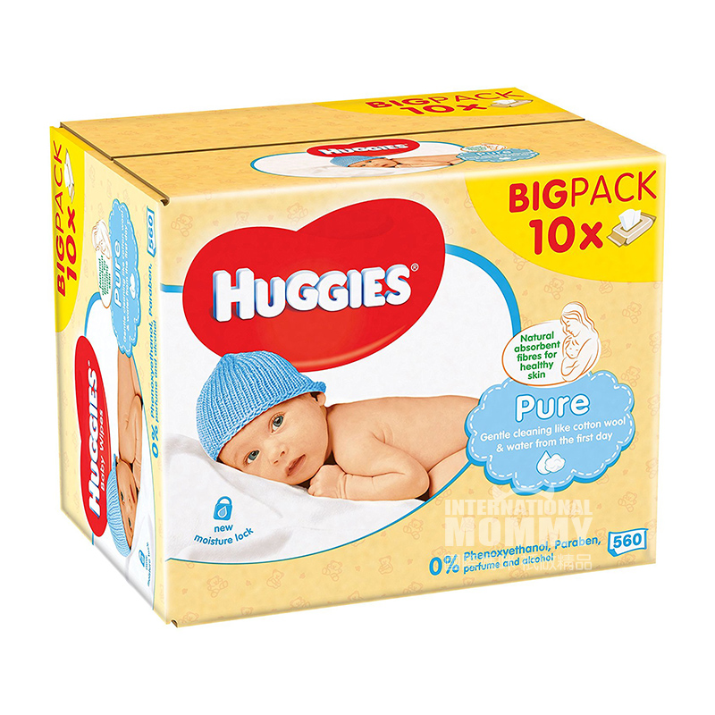HUGGIES Bayi Amerika menyeka 560 tablet versi luar negeri