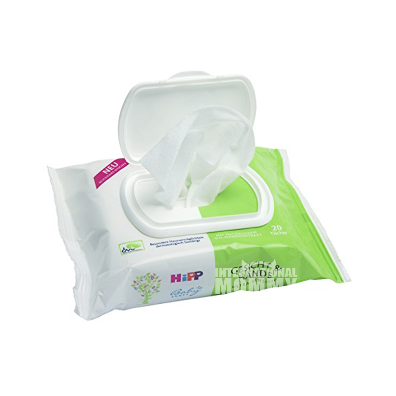 HiPP khusus handuk basah rendah sensitif untuk tangan dan wajah bayi Jerman * 8 versi luar negeri