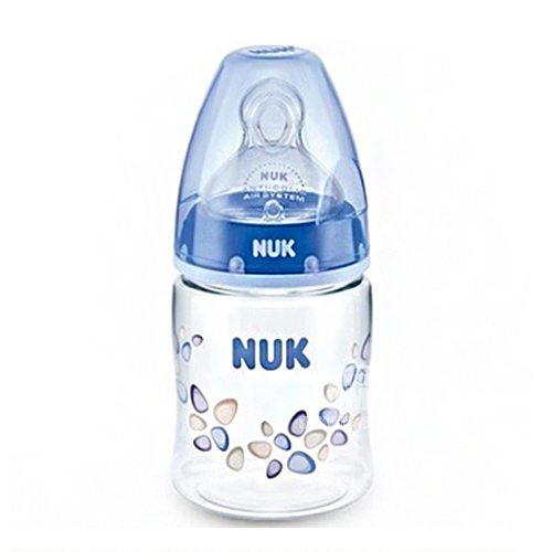 NUK Jerman NUK lebar mulut silikon puting susu botol susu PA 150ml versi 0-6 bulan di luar negeri