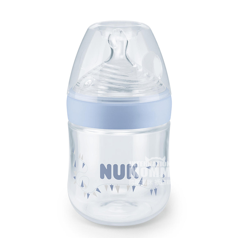 NUK Jerman NUK super lebar mulut PP plastik tricolor botol bayi 150ml 0-6 bulan versi luar negeri