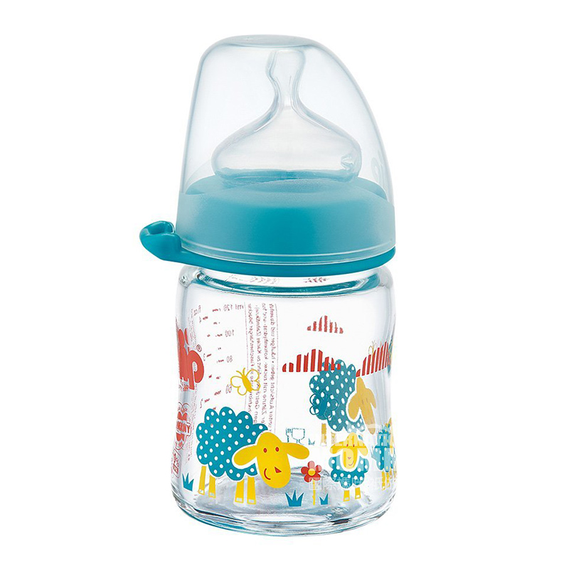 Nip Germany botol kaca kaliber anti-kembung berkaliber lebar 120ml 0 bulan atau lebih Versi Luar Negeri