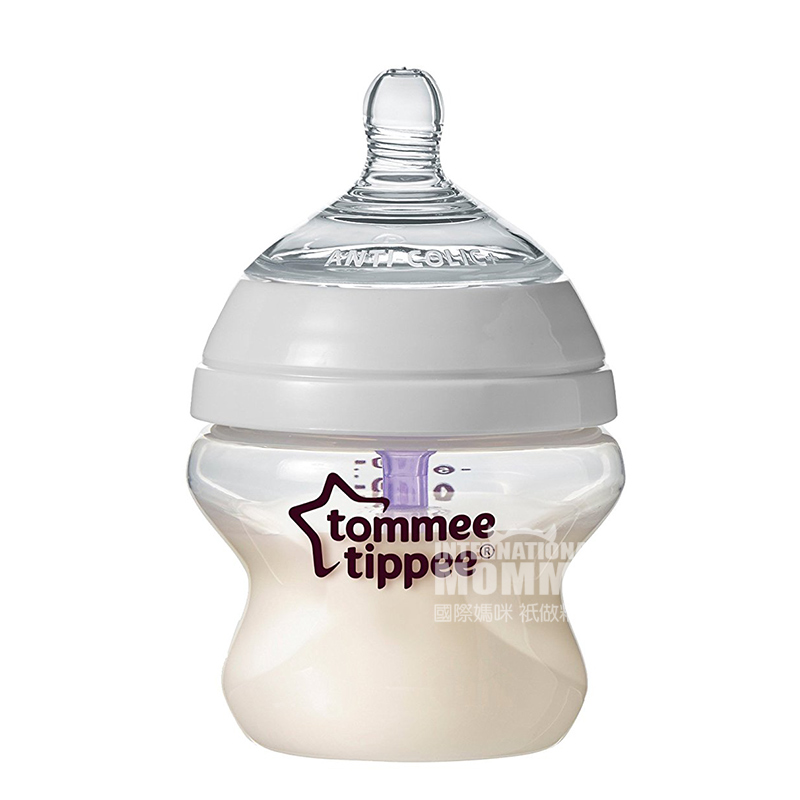 Tommee Tippee Inggris mulut lebar anti-kembung perut botol bayi 2 * 150 ml versi 0-3 bulan di luar negeri