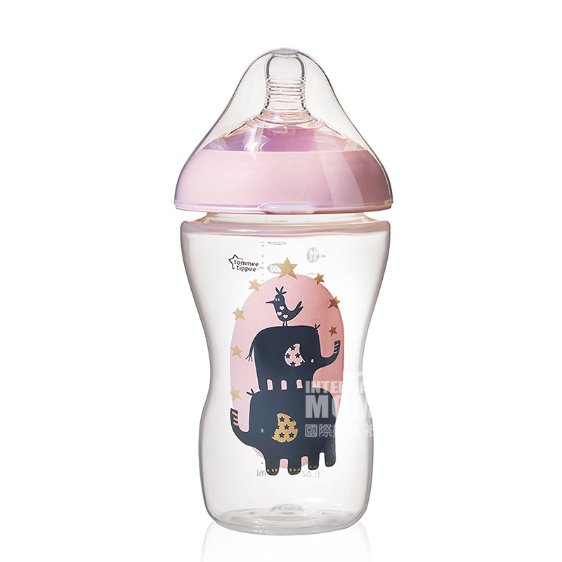Tommee Tippee mulut luas UK anti flatulence PP bottle susu 340 ml 3-6 bulan