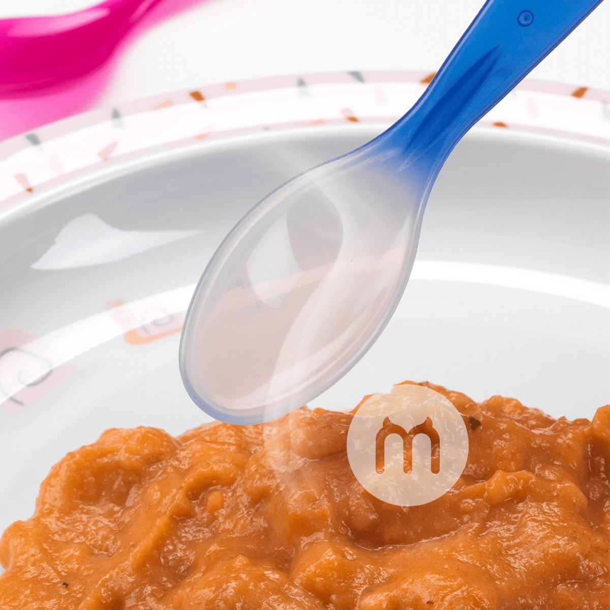 Babylove Jerman bayi dan anak-anak berusia panjang menangani suhu sendok 3 batang versi luar negeri