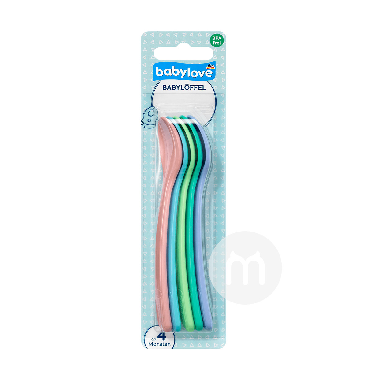 Babylove German Baby Color Suplemen Makanan Sendok 5pcs Versi Luar Negeri