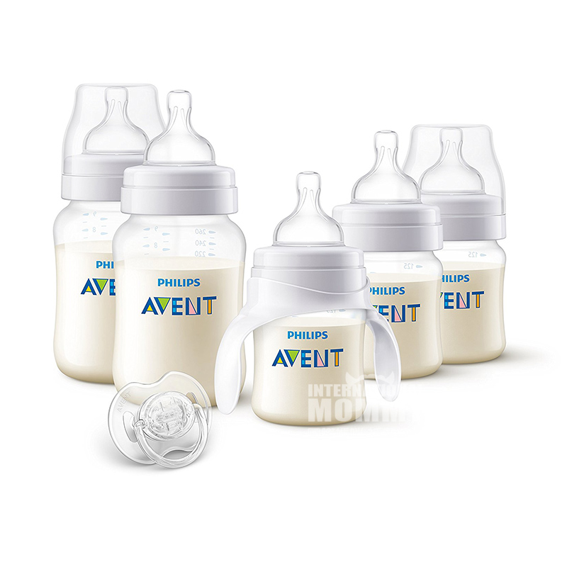 PHILIPS AVENT Botol klasik Inggris kaliber lebar dari Inggris yang terdiri dari 6 hingga 6 bulan versi luar negeri