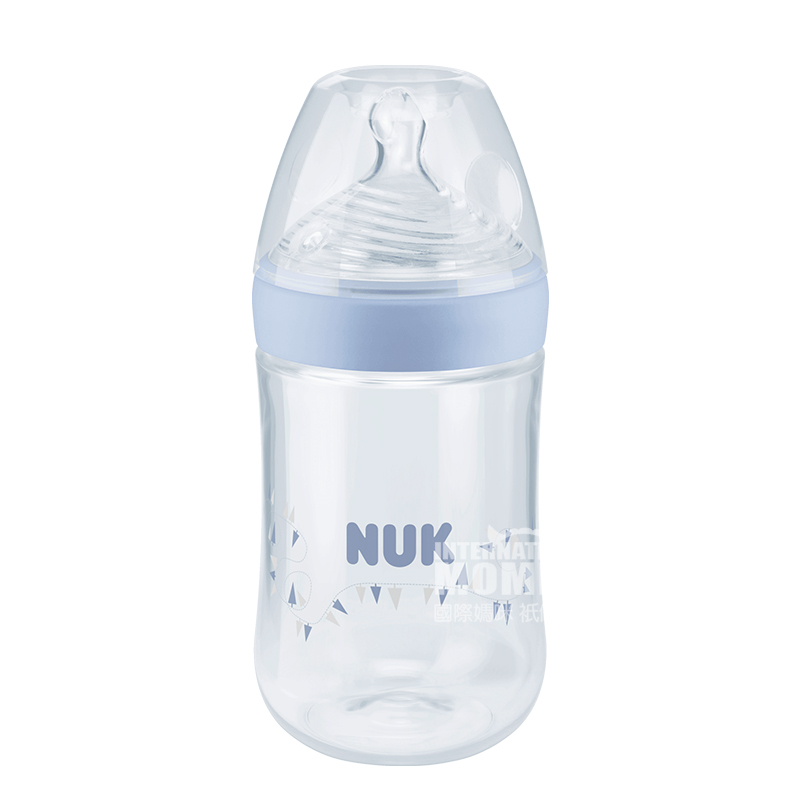 NUK Jerman NUK botol susu PP ultra lebar mulut silikon 260ml 6-18 bulan warna acak versi luar negeri