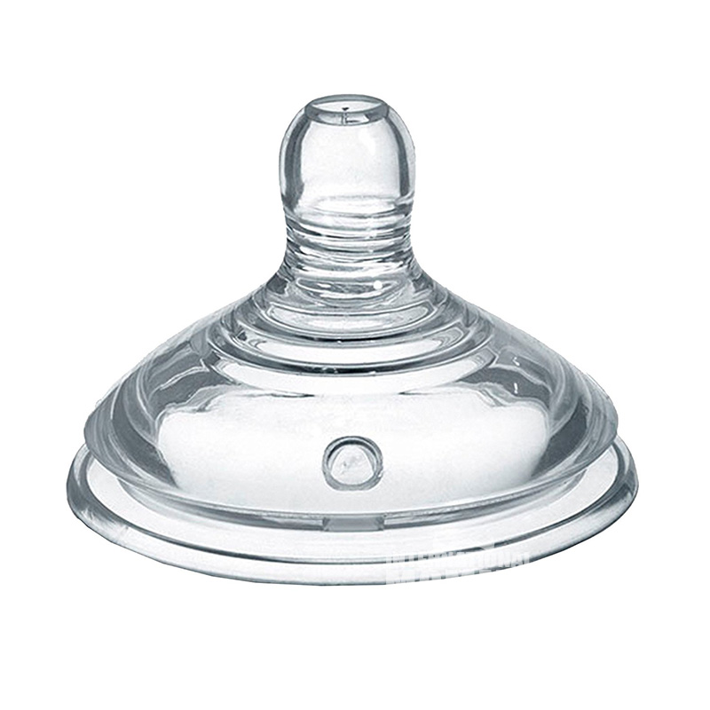 Tommee Tippee Inggris ASI Seri Alami anti-perut kembung Aliran Cepat Silikon Puting 2 Paket Lebih dari 6 Bulan Versi Lua