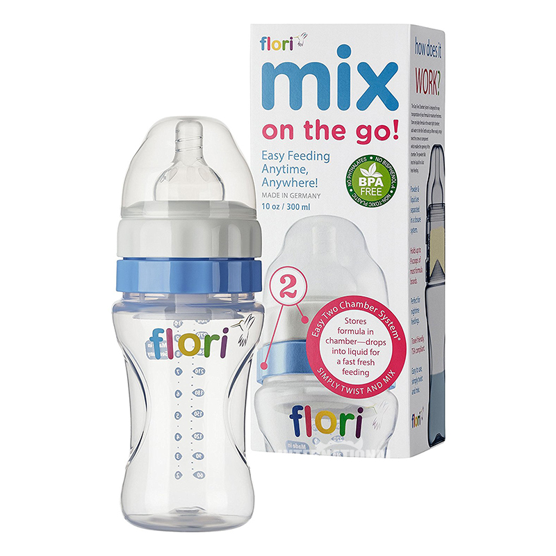 Flori Jerman Flori bayi anti-perut kembung kaliber susu botol 300 ml full stage luar negeri versi luar negeri