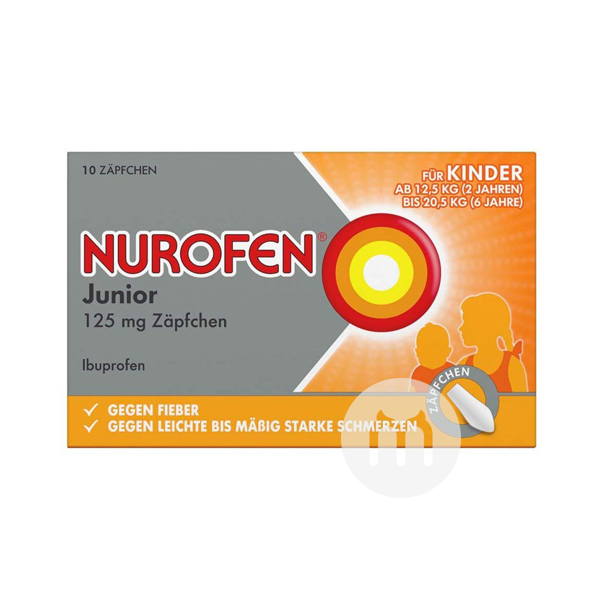 NUROFEN Bayi dan anak-anak Jerman mendinginkan colokan colokannya di atas 12.5kg versi Luar Negeri