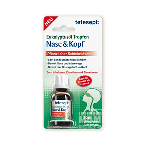 Tetesept Germany Tetesept Eucalyptus Oil Tidak terhalang Airway Drops 2 Tahun Versi Luar Negeri