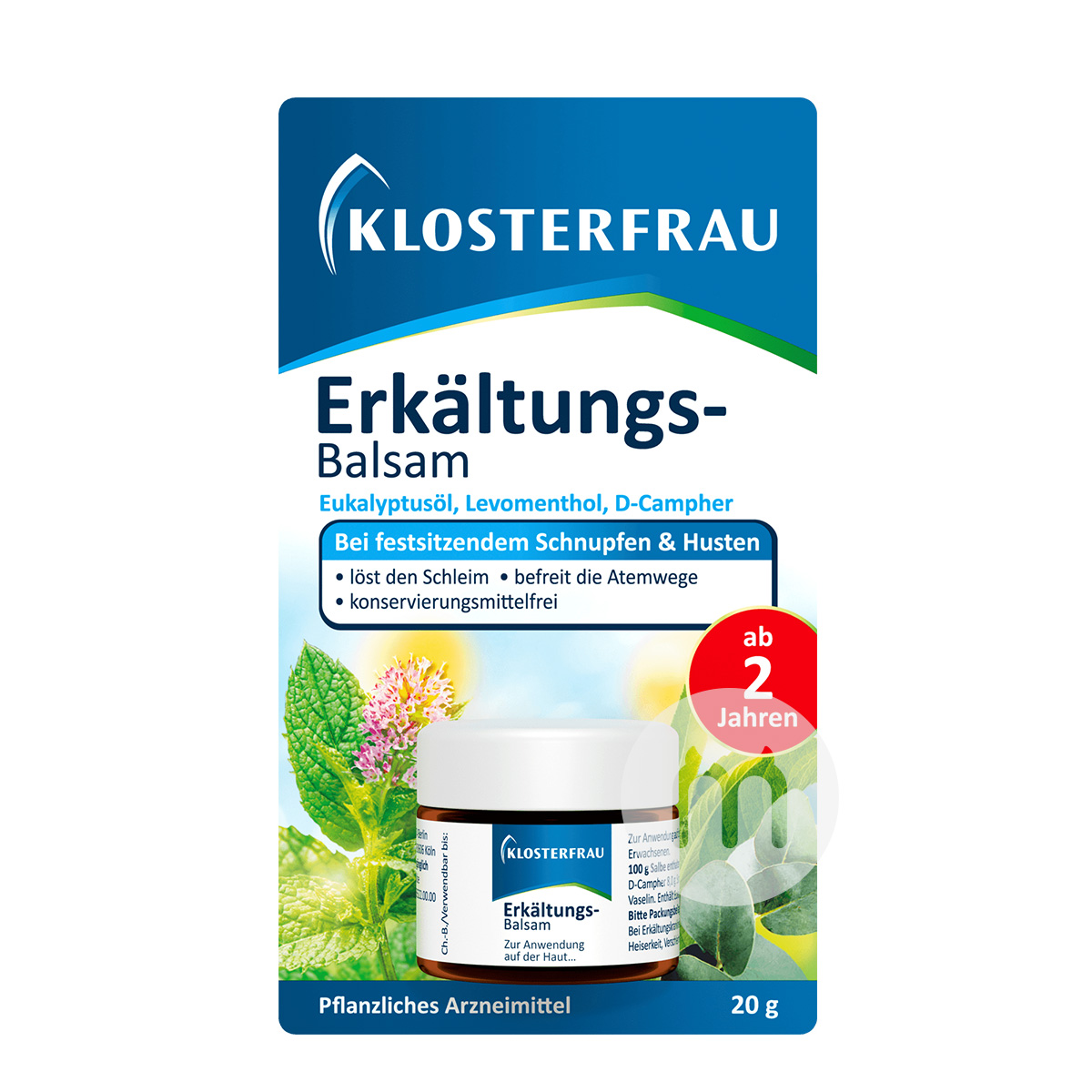 KLOSTERFRAU Jerman KLOSTERFRAU anak-anak dingin Relief Massage Cream di luar laut