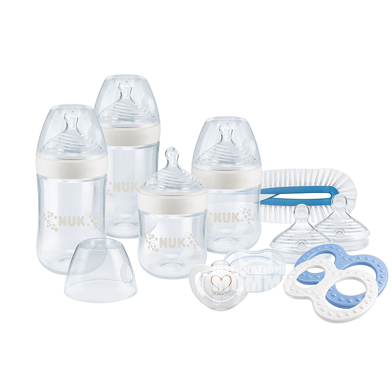NUK Jerman NUK botol PP ultra lebar mulut puting 10 piece set 0-18 bulan di luar negeri