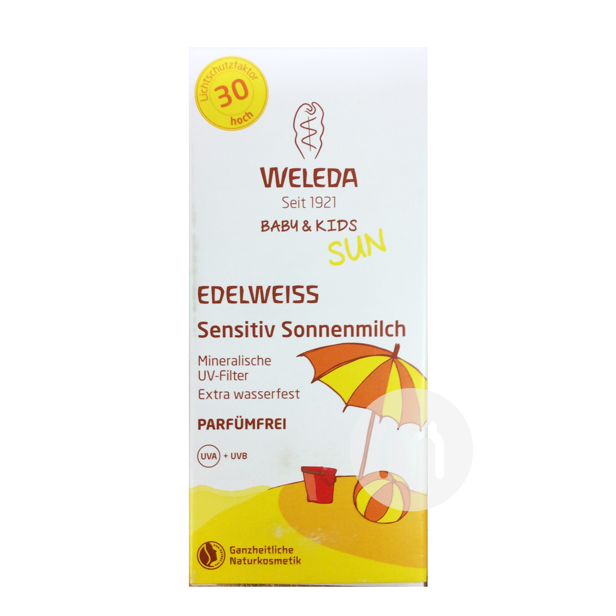 WELEDA Sunscreen untuk Anak-anak dengan Kulit Sensitif SPF30 Versi Luar Negeri