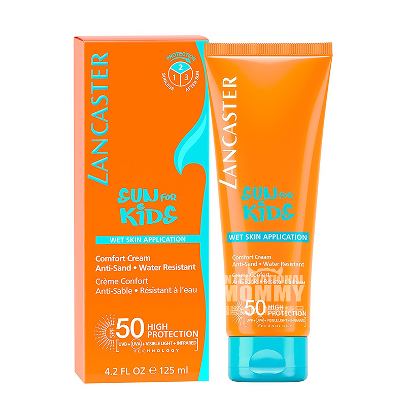 LANCASTER Monako Anak-anak Tabir Surya Pelembab Lembut SPF50 Edisi Luar Negeri